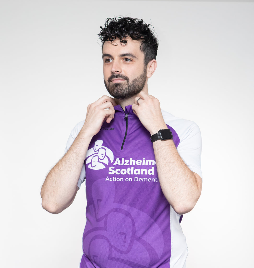 man wearing cycling jersey
